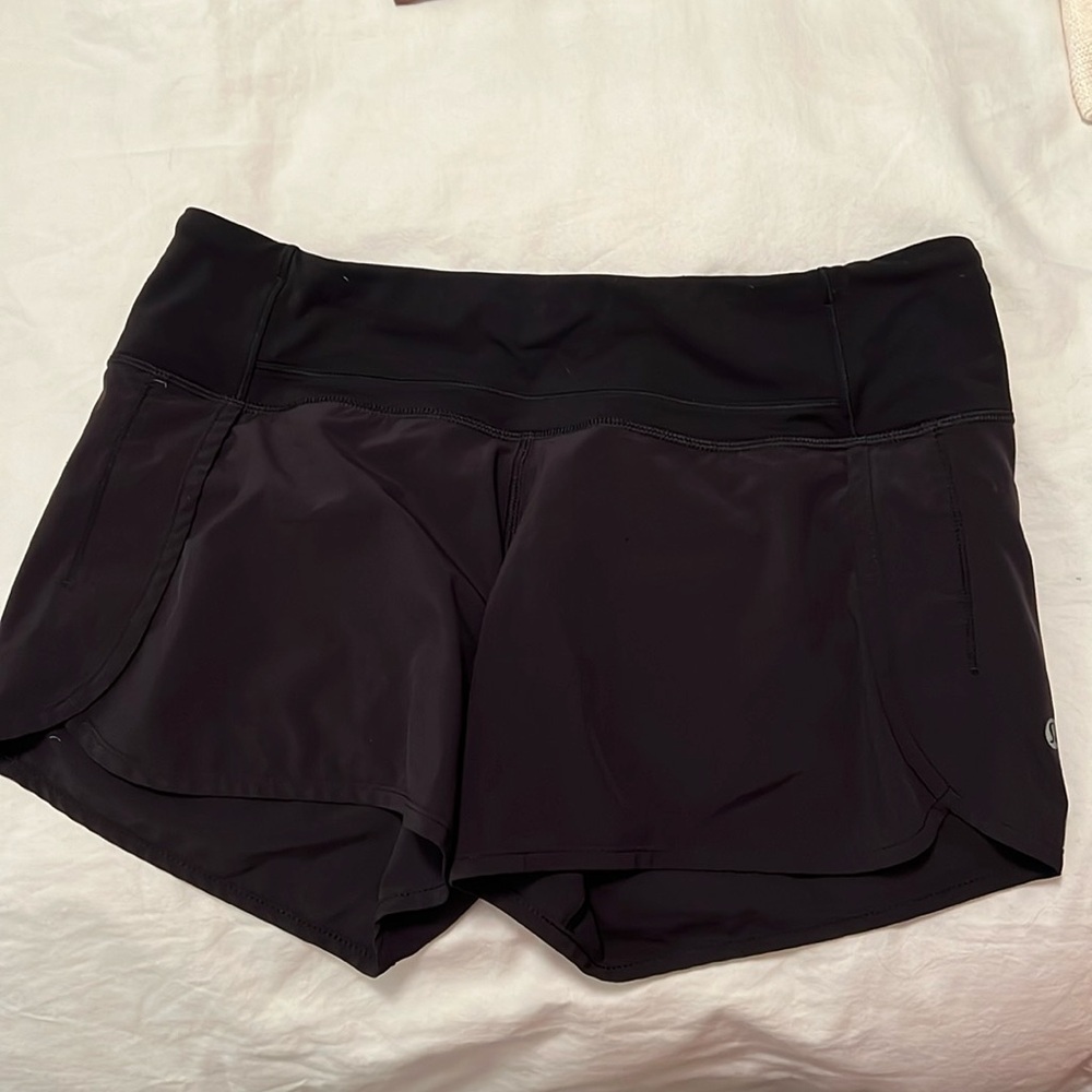 Lululemon Black Speed Shorts
